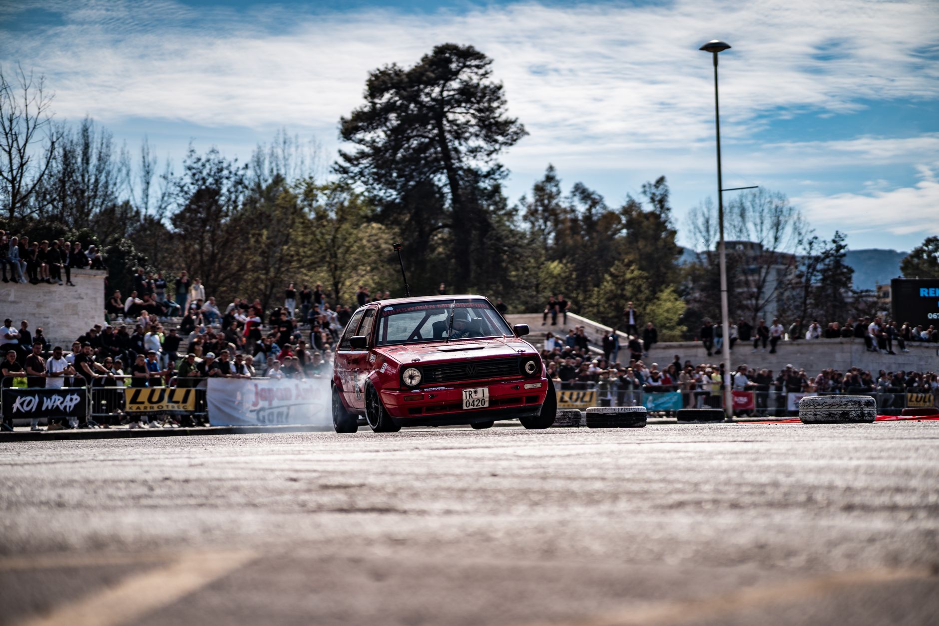 Golf GTI 2026 review - red GTI cornering on a UK B-road
